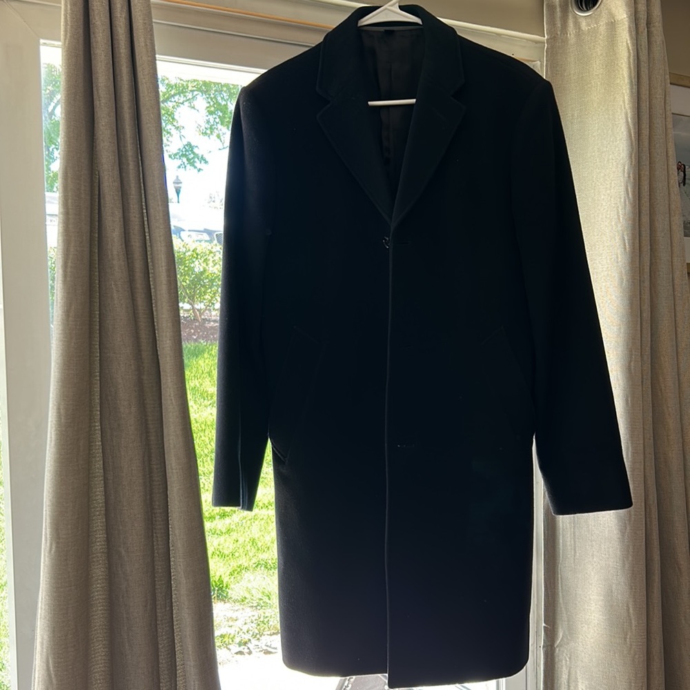 Jcrew navy topcoat 36S